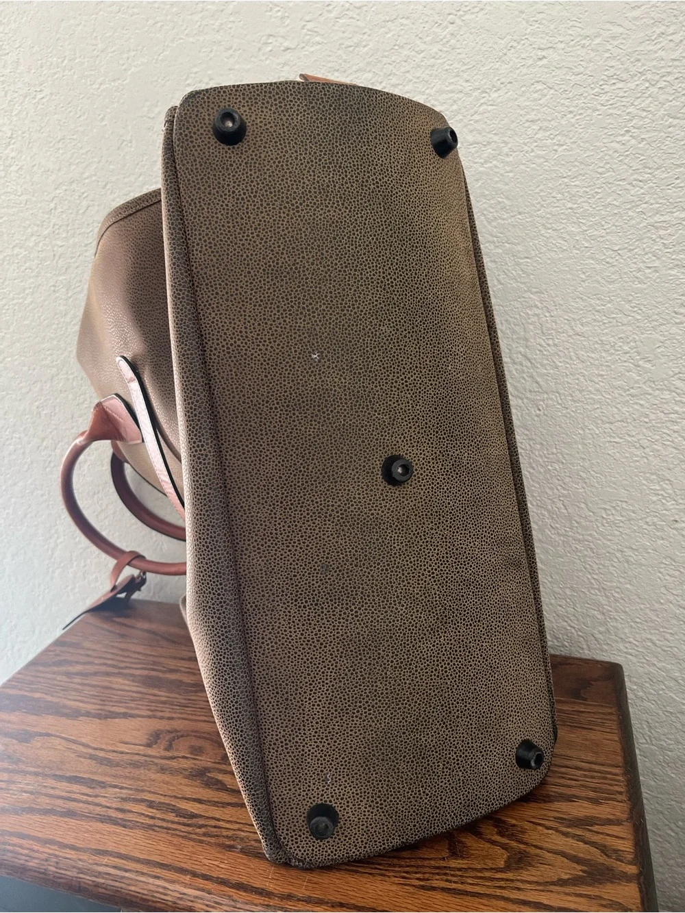 Jack Georges Pebbled Leather Duffle Bag